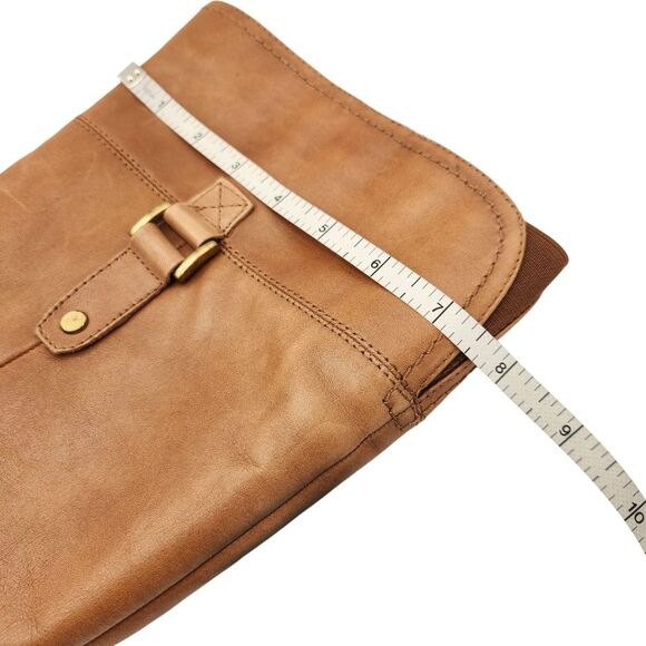 Franco Sarto Lizbeth Tan Leather Tall Boot Wide Calf Side Zipper Women's Size 6 - Picture 8 of 9